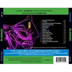 Re-Animator Ścieżka dźwiękowa (Richard Band) - Tylna strona okladki plyty CD