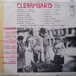 Clrambard Ścieżka dźwiękowa (Vladimir Cosma) - Tylna strona okladki plyty CD