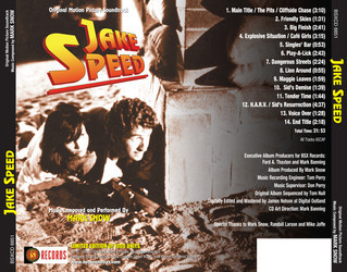 Jake Speed Trilha sonora (Mark Snow) - CD capa traseira