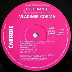 L'Etudiante Ścieżka dźwiękowa (Vladimir Cosma) - wkład CD