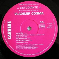 L'Etudiante Trilha sonora (Vladimir Cosma) - CD-inlay