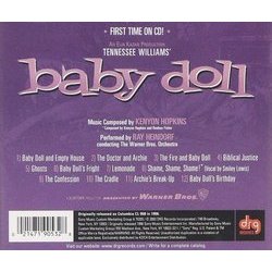 Baby Doll Ścieżka dźwiękowa (Kenyon Hopkins) - Tylna strona okladki plyty CD