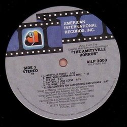 The Amityville Horror Soundtrack (Lalo Schifrin) - CD-Rückdeckel