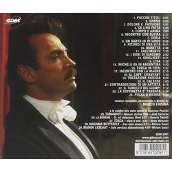 Puccini Soundtrack (Various Artists, Marco Frisina, Giacomo Puccini) - CD Back cover