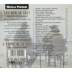 The Man in Grey Soundtrack (Nicola Piovani) - CD Back cover