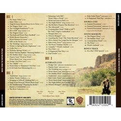 Wyatt Earp サウンドトラック (James Newton Howard) - CD裏表紙