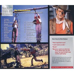 The Comancheros サウンドトラック (Elmer Bernstein) - CD裏表紙