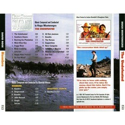The Undefeated / Hombre Ścieżka dźwiękowa (Hugo Montenegro, David Rose) - Tylna strona okladki plyty CD