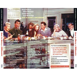How to Marry a Millionaire Soundtrack (Cyril J. Mockridge, Alfred Newman) - CD Back cover