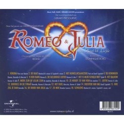 Romeo & Julia Trilha sonora (Grard Presgurvic) - CD capa traseira