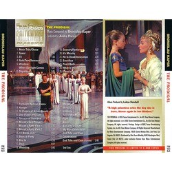 The Prodigal Soundtrack (Bronislau Kaper) - CD Back cover