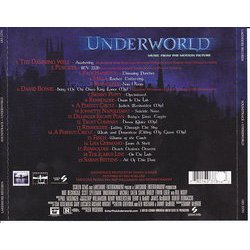 Underworld Ścieżka dźwiękowa (Various Artists, Paul Haslinger) - Tylna strona okladki plyty CD