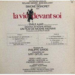 La Vie Devant Soi Ścieżka dźwiękowa (Philippe Sarde) - Tylna strona okladki plyty CD