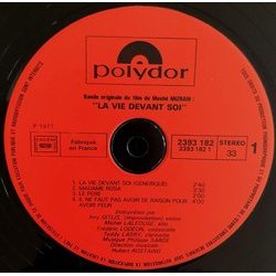 La Vie Devant Soi Colonna sonora (Philippe Sarde) - cd-inlay