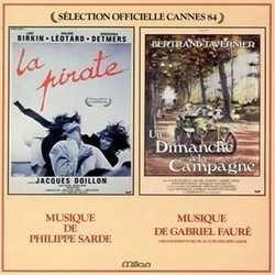 La Pirate / Un Dimanche  La Campagne Soundtrack (Louis Ducreux, Gabriel Faur, Marc Perrone, Philippe Sarde) - CD cover