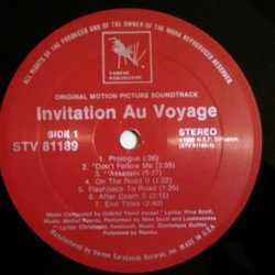 Invitation au Voyage Bande Originale (Gabriel Yared) - cd-inlay