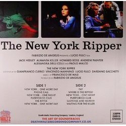 New York Ripper Ścieżka dźwiękowa (Francesco De Masi) - Tylna strona okladki plyty CD