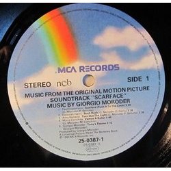 Scarface Trilha sonora (Various Artists, Giorgio Moroder) - CD-inlay