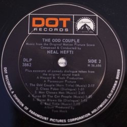 The Odd Couple Colonna sonora (Neal Hefti) - cd-inlay