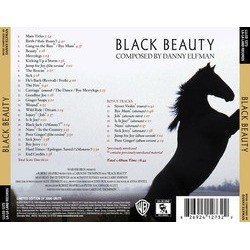 Black Beauty Ścieżka dźwiękowa (Danny Elfman) - Tylna strona okladki plyty CD