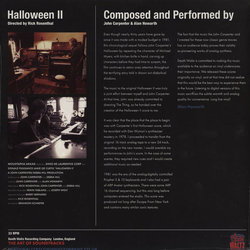 Halloween II Colonna sonora (John Carpenter, Alan Howarth) - Copertina posteriore CD