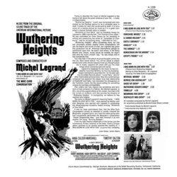 Wuthering Heights サウンドトラック (Michel Legrand) - CD裏表紙