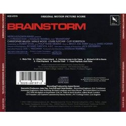 Brainstorm Trilha sonora (James Horner) - CD capa traseira