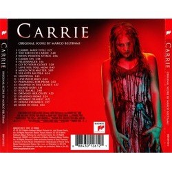 Carrie Trilha sonora (Marco Beltrami) - CD capa traseira