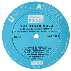 The Naked Maja Soundtrack (Angelo Francesco Lavagnino) - cd-inlay