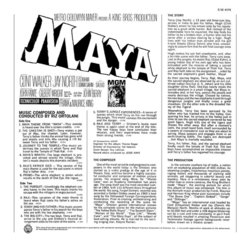 Maya サウンドトラック (Riz Ortolani) - CD裏表紙