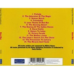 Ben-Hur サウンドトラック (Miklós Rózsa) - CD裏表紙