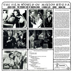 The Film World of Mikls Rzsa Ścieżka dźwiękowa (Mikls Rzsa) - Tylna strona okladki plyty CD
