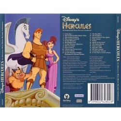 Hercules Ścieżka dźwiękowa (Alan Menken) - Tylna strona okladki plyty CD