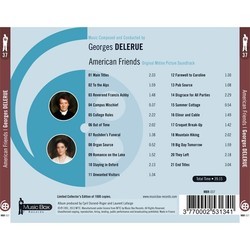 American Friends Trilha sonora (Georges Delerue) - capa de CD