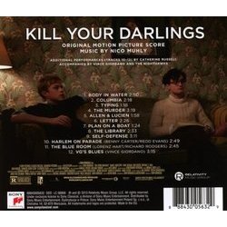 Kill Your Darlings Ścieżka dźwiękowa (Nico Muhly) - Tylna strona okladki plyty CD
