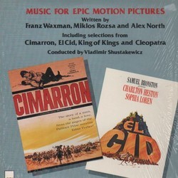 Music for Epic Motion Pictures Bande Originale (Alex North, Mikls Rzsa, Peter Tchaikowsky, Franz Waxman) - Pochettes de CD