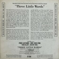 Three Little Words Ścieżka dźwiękowa (Kalmar and Ruby) - Tylna strona okladki plyty CD
