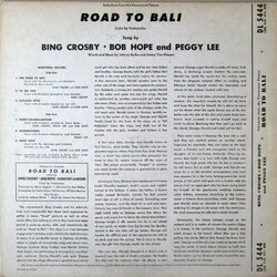 Road to Bali Ścieżka dźwiękowa (Johnny Burke, Bing Crosby, Bob Hope, Peggy Lee, Jimmy Van Heusen) - Tylna strona okladki plyty CD