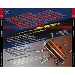 Runaway サウンドトラック (Jerry Goldsmith) - CD裏表紙