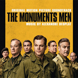 The Monuments Men Soundtrack (Alexandre Desplat) - CD cover