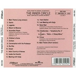 The Inner Circle Ścieżka dźwiękowa (Eduard Artemyev) - Tylna strona okladki plyty CD