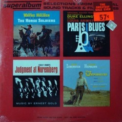 The Horse Soldiers / Paris Blues / Judgment at Nuremberg / The Unforgiven 声带 (David Buttolph, Duke Ellington, Ernest Gold, Dimitri Tiomkin) - CD封面