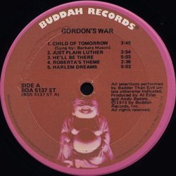 Gordon's War Soundtrack (Various Artists, Al Elias) - cd-inlay