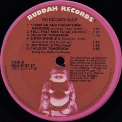 Gordon's War Soundtrack (Various Artists, Al Elias) - CD-Inlay