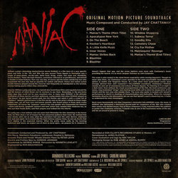Maniac サウンドトラック (Jay Chattaway) - CD裏表紙