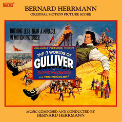 The 3 Worlds of Gulliver Soundtrack (Bernard Herrmann) - CD cover