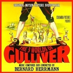 The 3 Worlds of Gulliver サウンドトラック (Bernard Herrmann) - CDカバー