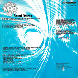 Doctor Who: Sound Effects Ścieżka dźwiękowa (Various Artists, BBC Radiophonic Workshop) - Tylna strona okladki plyty CD