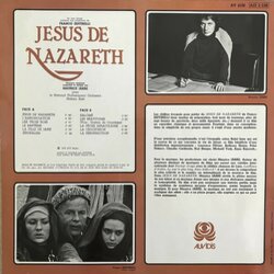 Jésus de Nazareth Ścieżka dźwiękowa (Maurice Jarre) - Tylna strona okladki plyty CD