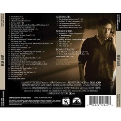 Dead Again Soundtrack (Patrick Doyle) - CD Back cover